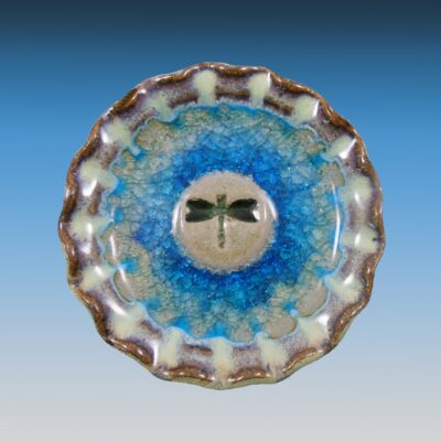 Down To Earth Pottery Dragonfly Icon Dish