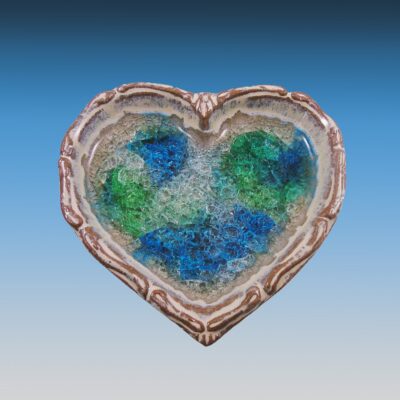 Down To Earth Pottery Artisan Heart Plate