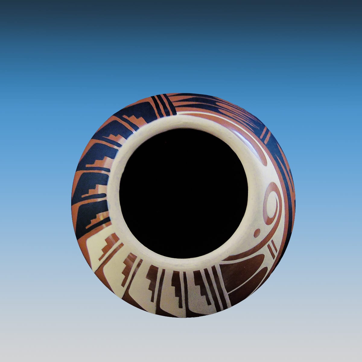 Hand-crafted Authentic Jemez Pueblo Pottery Vase - Image 3