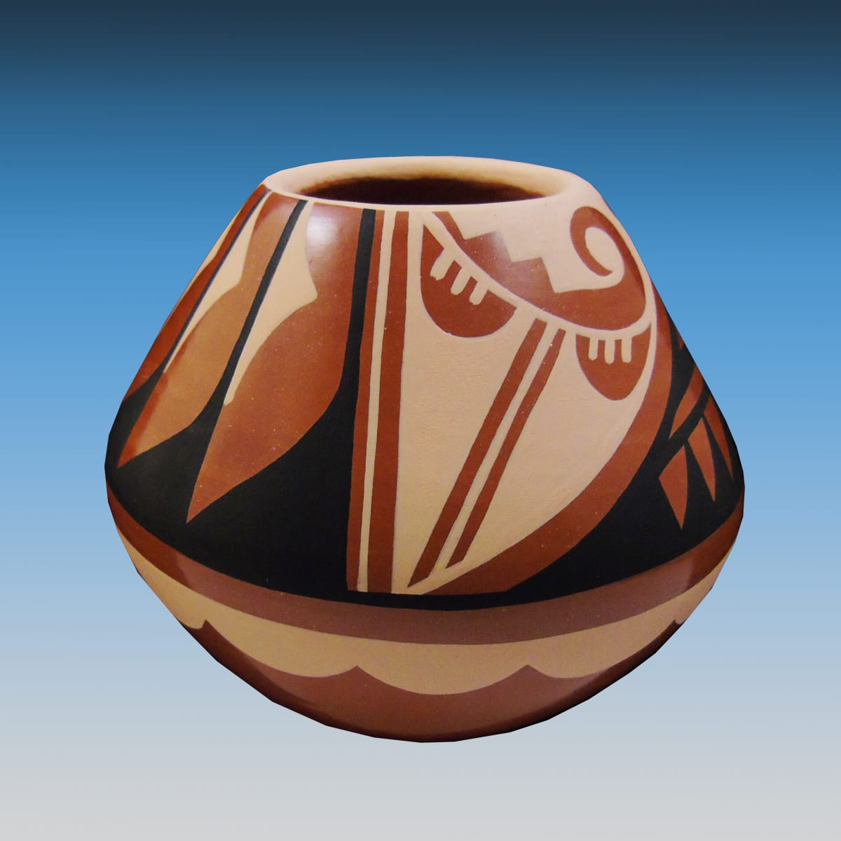 Jemez Handmade Authentic Pueblo Vase - Image 2