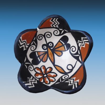Authentic Handmade Santo Domingo Dragonfly Bowl