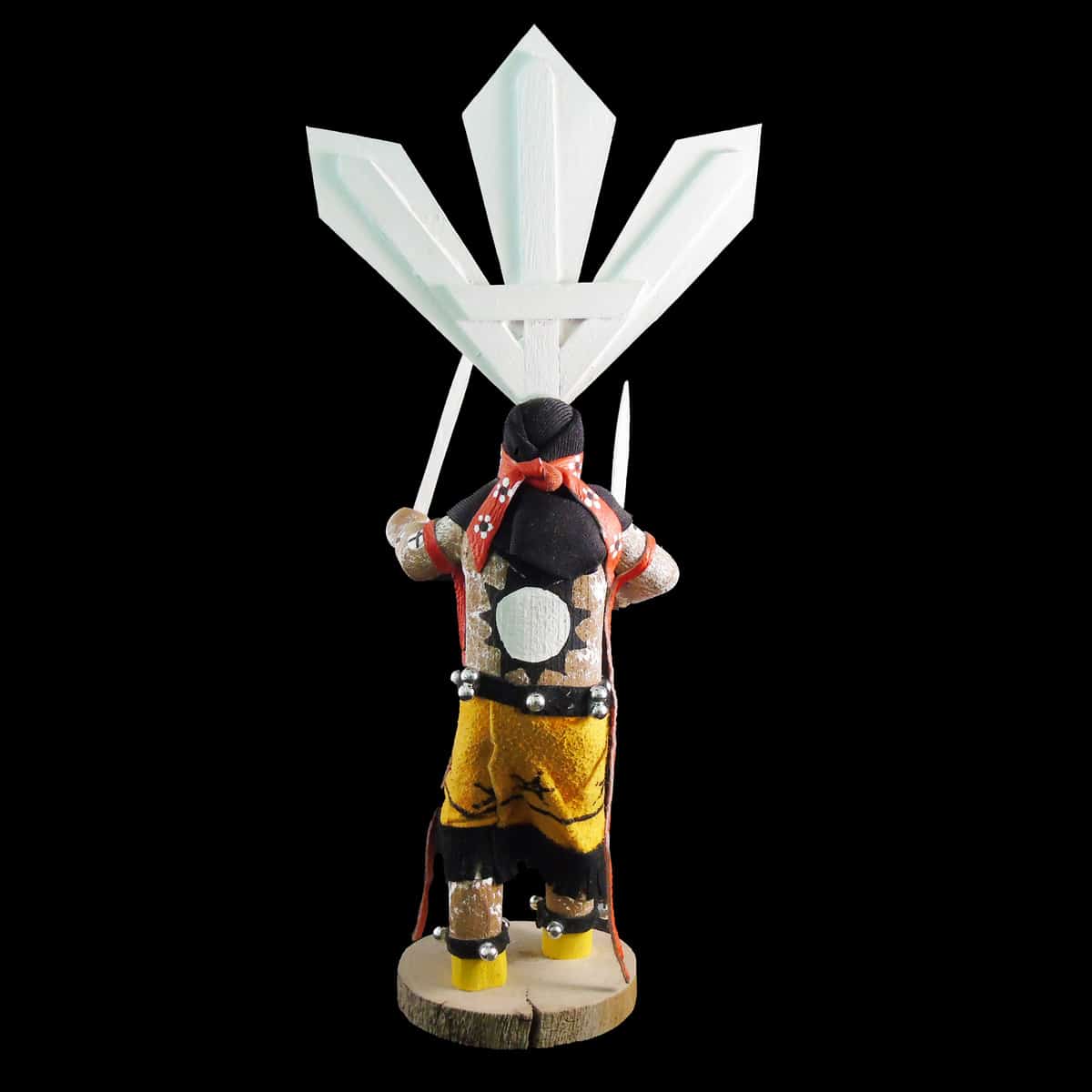 Apache Crown Dancer Authentic Kachina Doll - Image 3