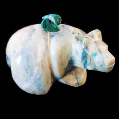 Mariposite Bear Fetish Carving with Bundle
