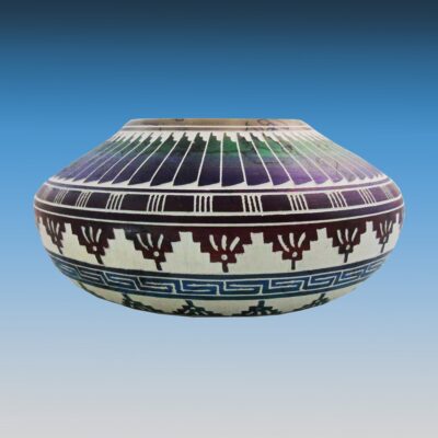 Traditional Hand-Crafted Navajo Horsehair Etched Pottery