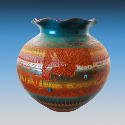 Navajo Horsehair Pottery NP 2-24