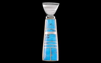 Handcrafted Navajo Fine Jewelry Turquoise Pendant