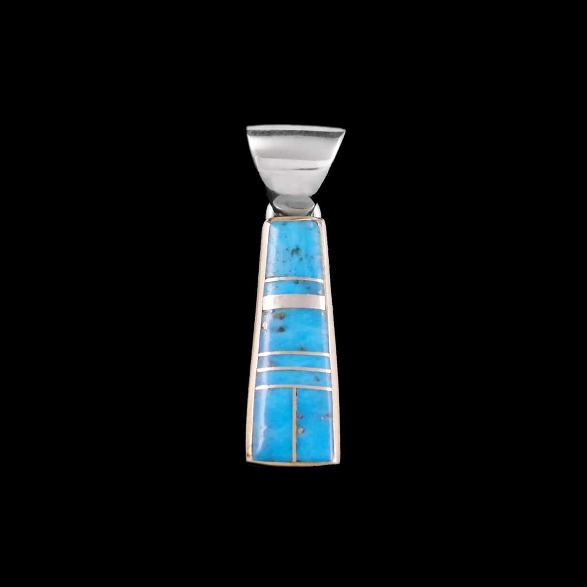 Handcrafted Navajo Fine Jewelry Turquoise Pendant
