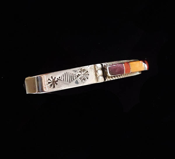 Zuni Multi-Color Spiny Oyster Cuff Bracelet - Image 2