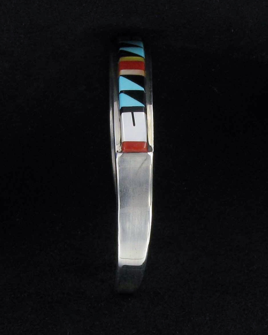 Small Zuni Traditional Inlaid Cuff - Image 2