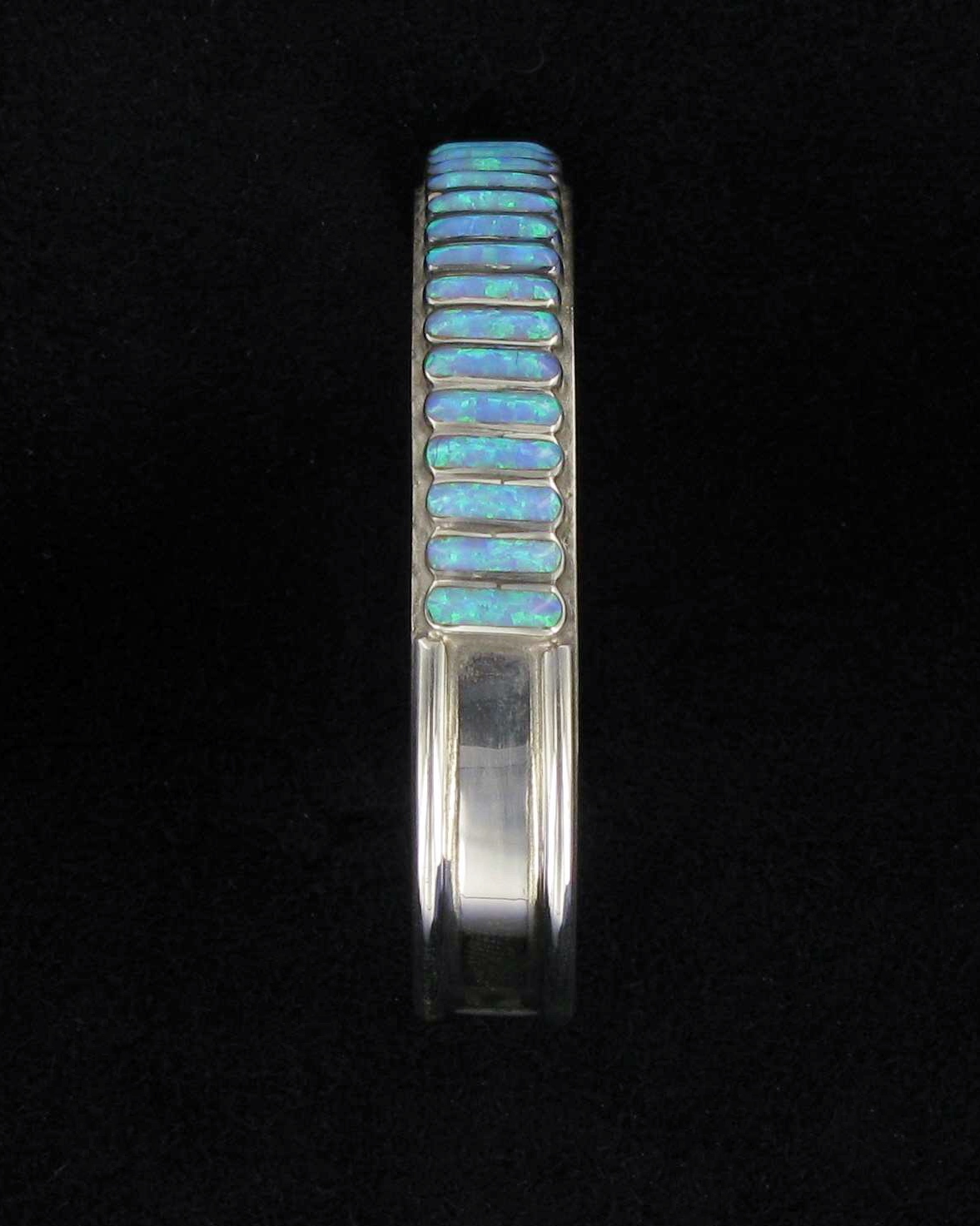 Zuni 20 Stone Opal Inlay Bracelet - Image 2