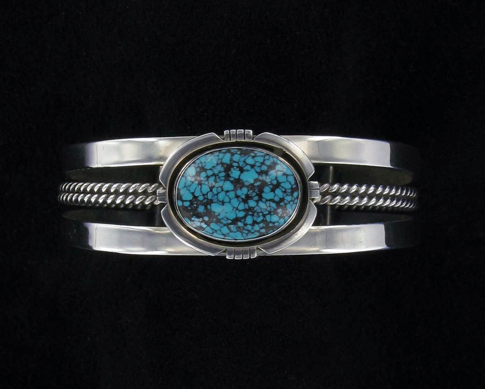Spider Web Turquoise Stone Bracelet - Image 2