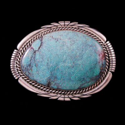 Navajo Large Turquoise Stone Buckle