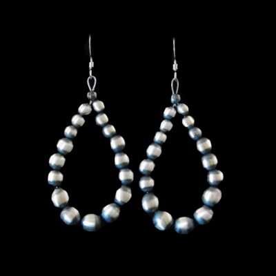 Navajo Beaded Hoop Earrings