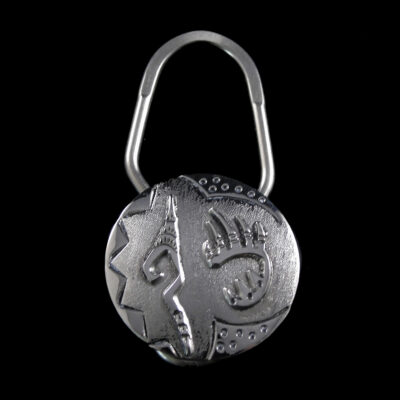 Silver Bear Claw Key Ring