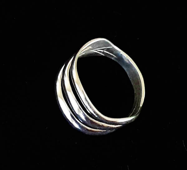 Alvin Thompson Sterling Silver Navajo Ring - Image 4