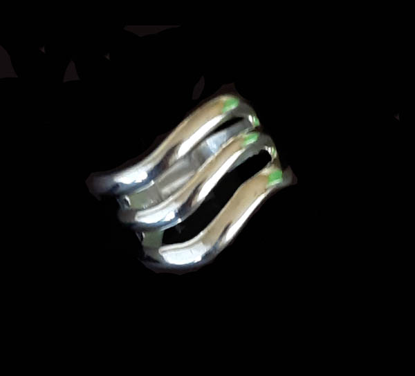 Alvin Thompson Sterling Silver Navajo Ring - Image 2