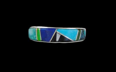 Original Navajo Multi-Stone Inlaid Ring