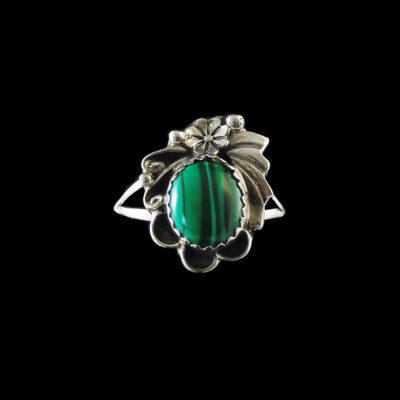 Navajo Malachite Stone Ring