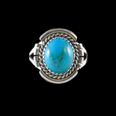 Navajo Small Turquoise Stone Ring