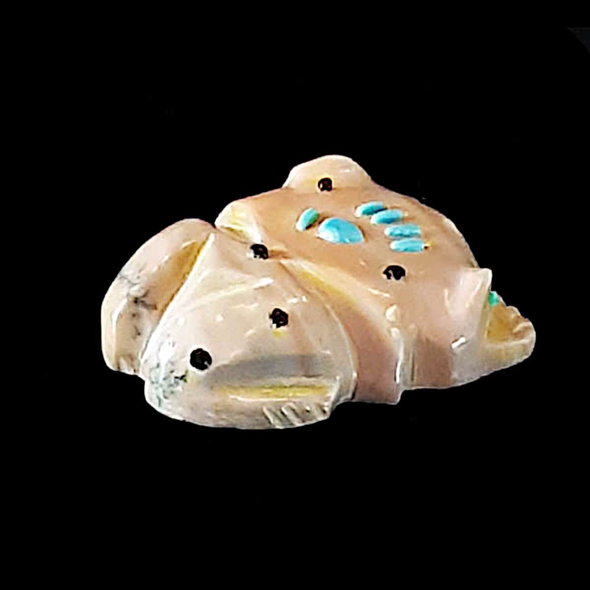 Native American Zuni Frog Fetish by Laate - Image 3