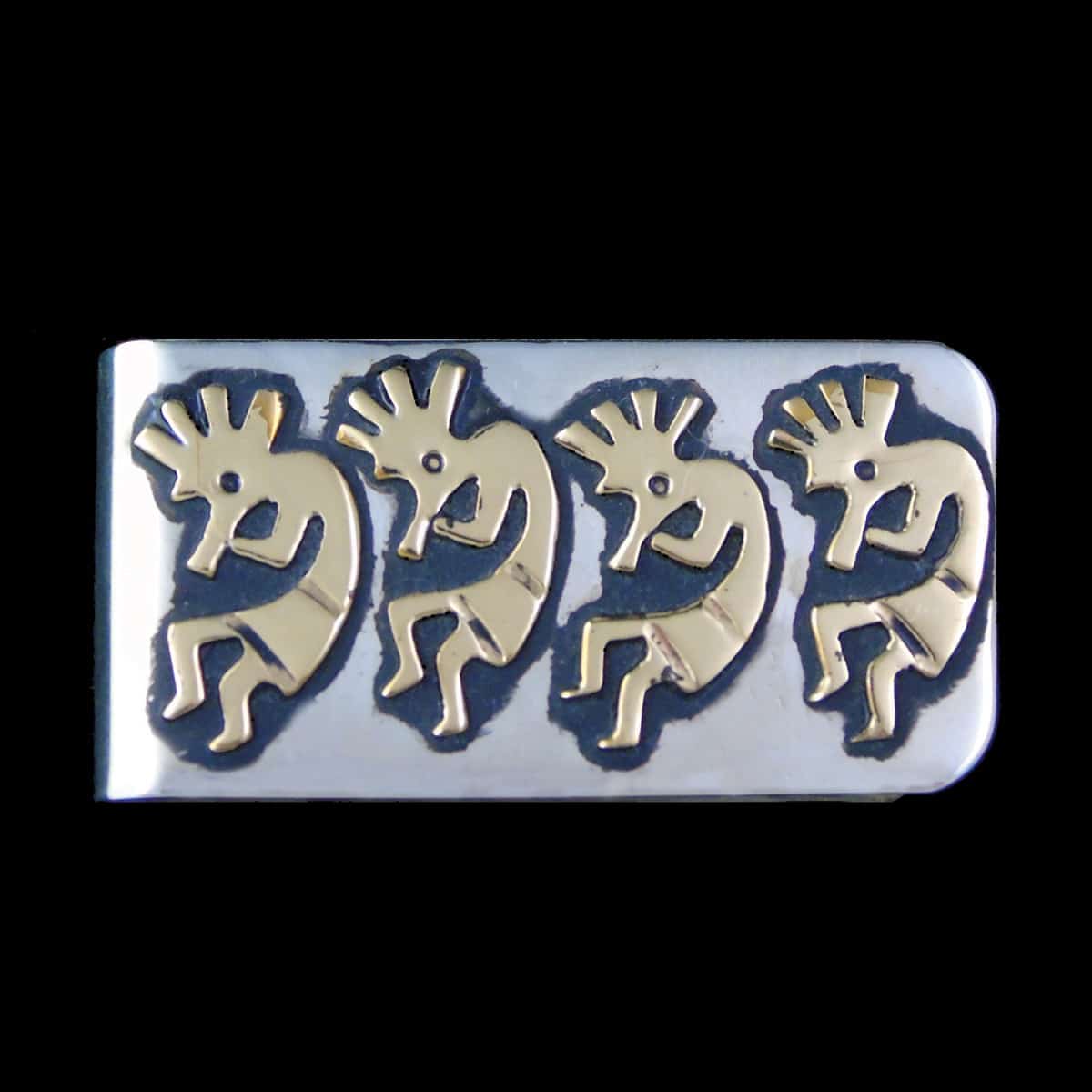 Silver & Brass Kokopelli Money Clip