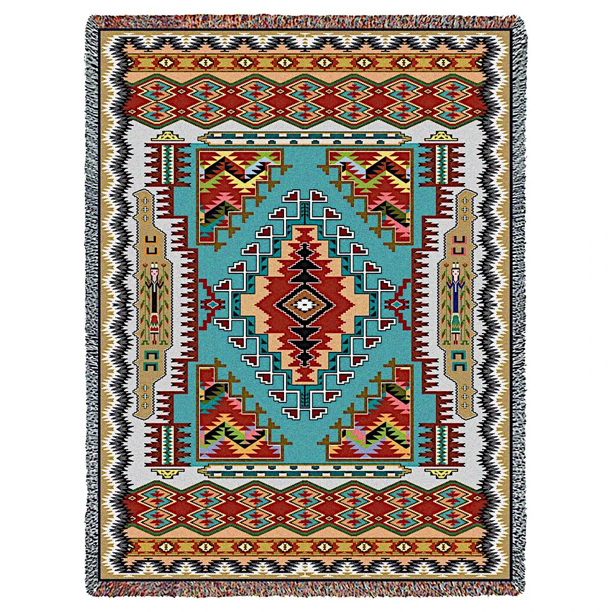 Painted Hills Turquoise Blanket