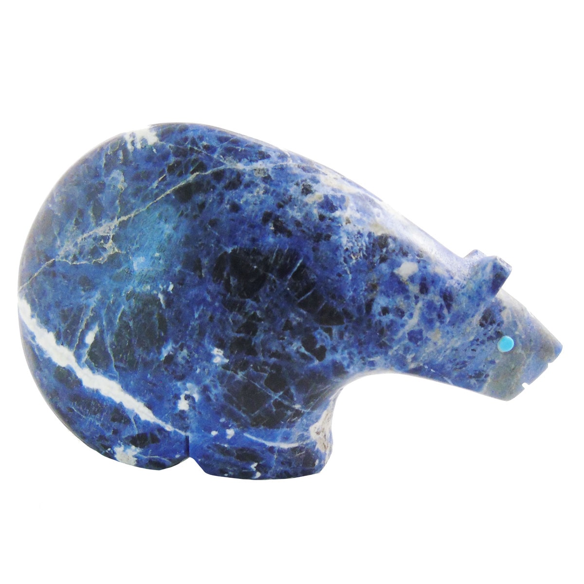 Sodalite Bear Fetish Carving - Image 2