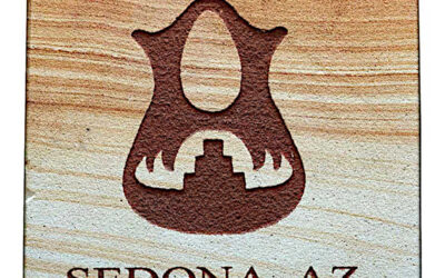 Navajo Native American Etched Sandstone Wedding Vase Coaster
