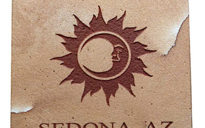 Southwest Sun & Moon Etched Sandstone Coaster
