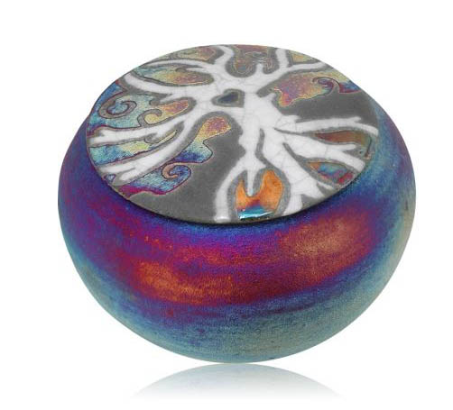 Raku-Medium Dreamcatcher Jar