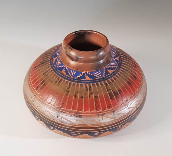 Whitegoat Rainbow Horsehair Pottery - Image 2