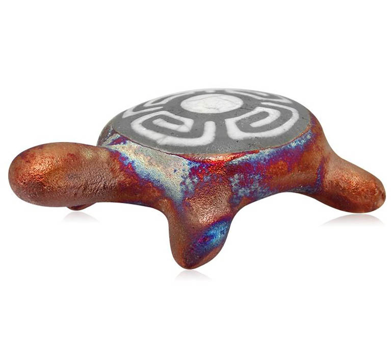 Raku- Turtle Figurine - Image 3