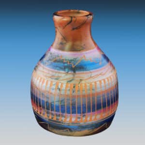 5" Navajo Horsehair Sgraffito Earthenware Pottery Vase