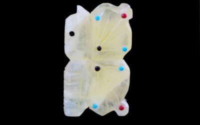 Hand-Carved Native American Zuni Butterfly Fetish Talisman