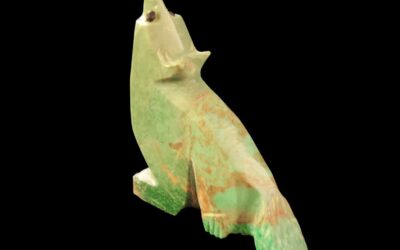 Native American Zuni Coyote Spirit Animal Carving