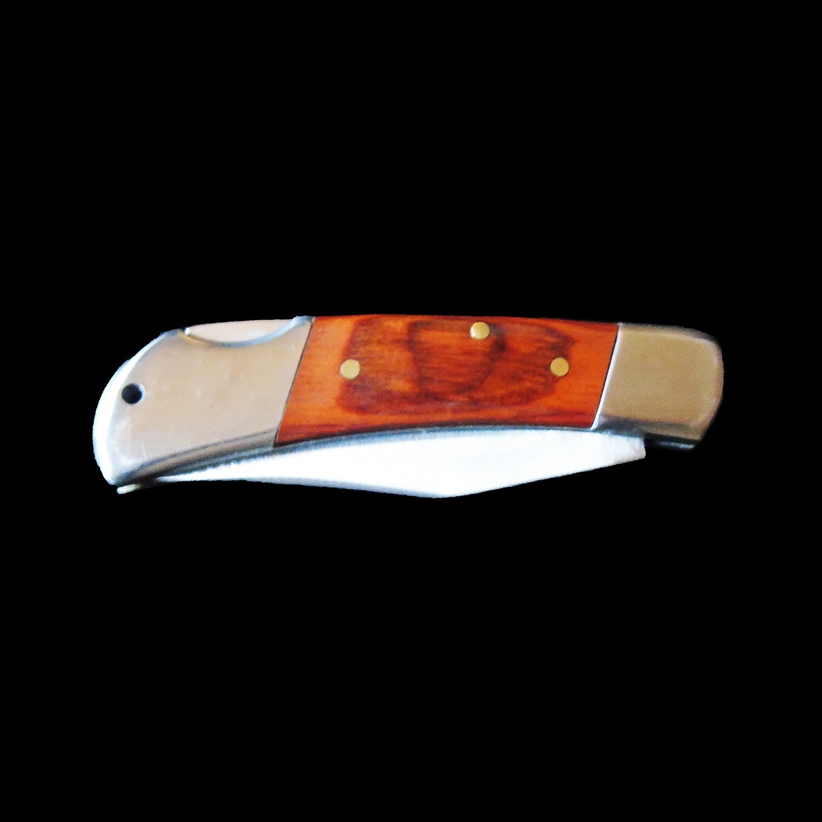 5.5" Locking Pocket Knife – Sterling Silver Bear Paw