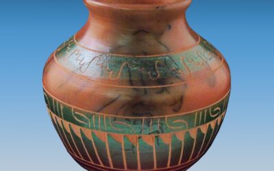 Small 4″ Traditional Hand-Crafted Navajo Horsehair Pot