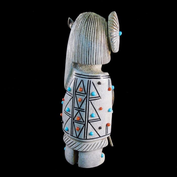 Hand-Carved Zuni Corn Maiden Antler Fetish