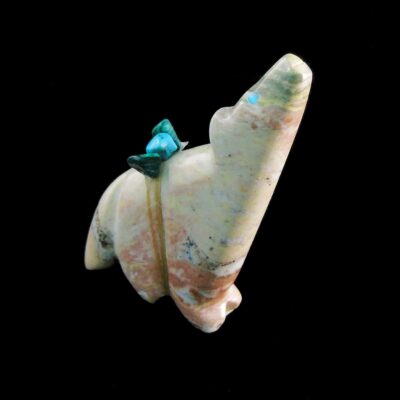 Michael Mahooty Zuni Coyote: Picasso Marble