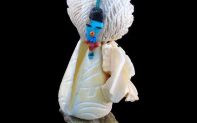 Hand-Carved Zuni Shell Maiden by Jon Quam