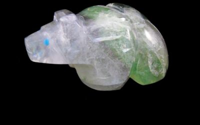 Michael Mahooty Zuni Bear Fetish – Fluorite Agate