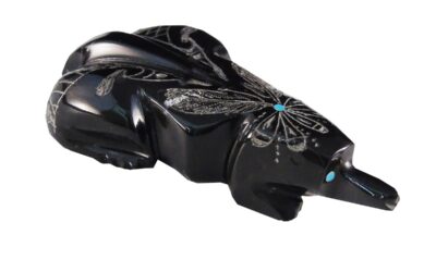 Zuni Badger Fetish by Adrian Cachini – Hand-Carved
