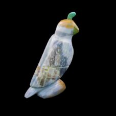 Enrique Leekya Zuni Quail - Scenic Agate