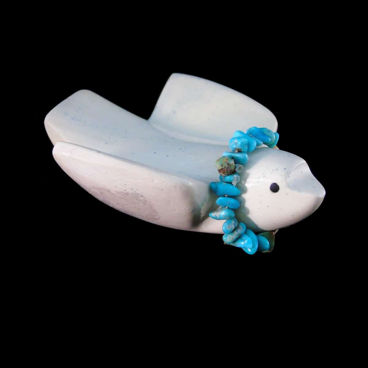 Zuni Dove Fetish by Cheryl Beyuka - Alabaster & Turquoise