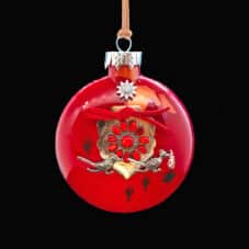 Red Glass Southwest Ornament by Bette Fraser Day