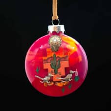 Southwestern Desert Glass Ornament by Bette Fraser Day