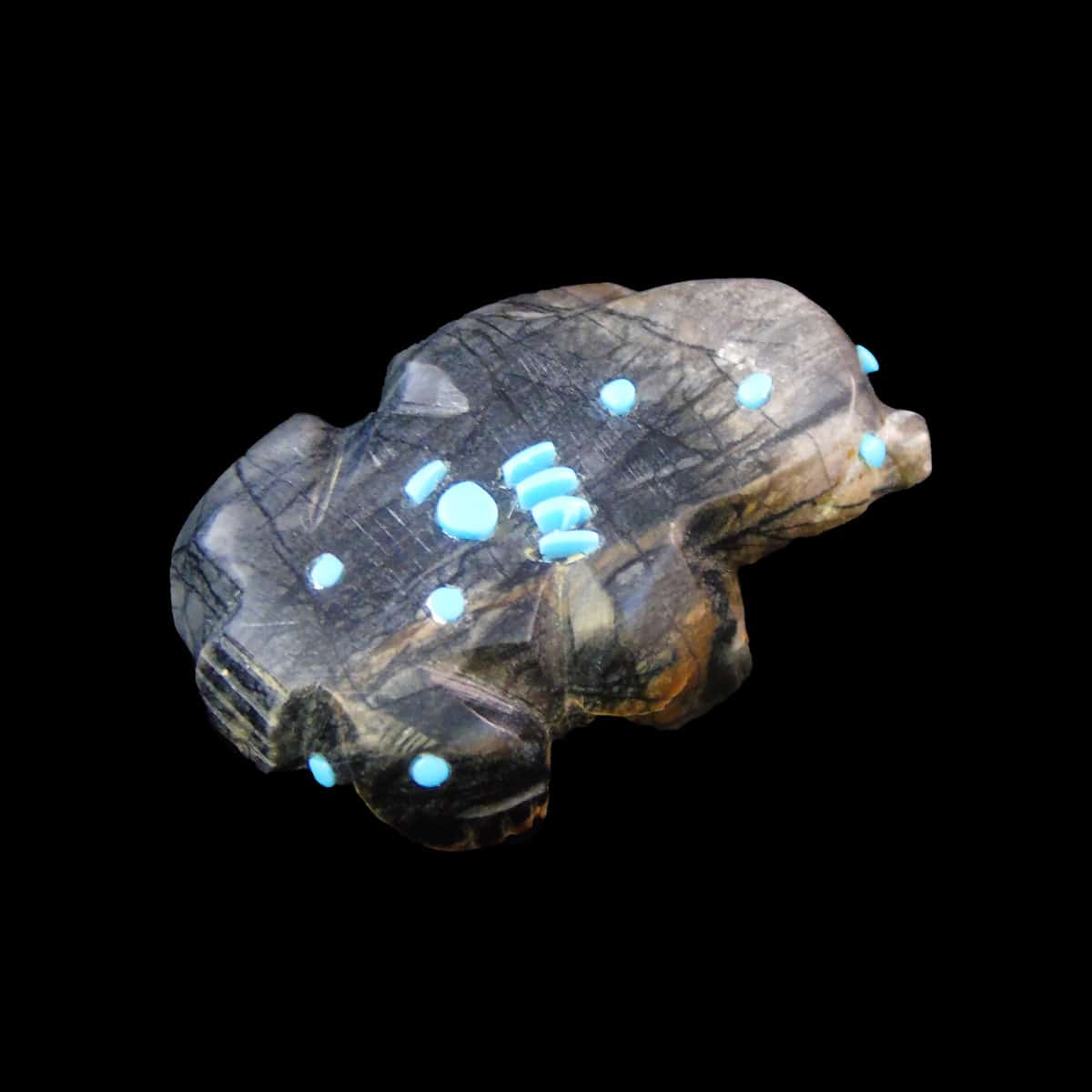 Native American Marble Mole Protection Fetish Totem - Image 2