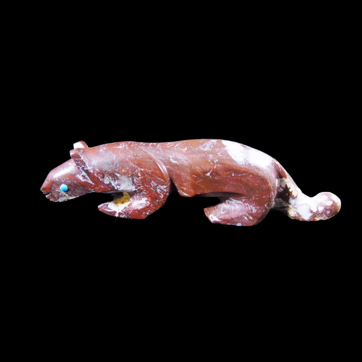 Wild Horse Zuni Mountain Lion Fetish Carving by Lunasee - Image 2