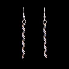 Zuni Sterling Silver Spiral Dangle Earrings by Tsosie