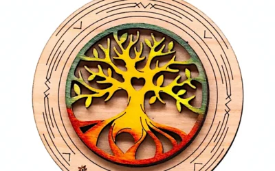 Sedona Tree of Life Southwest Laser-Cut Wooden Ornament